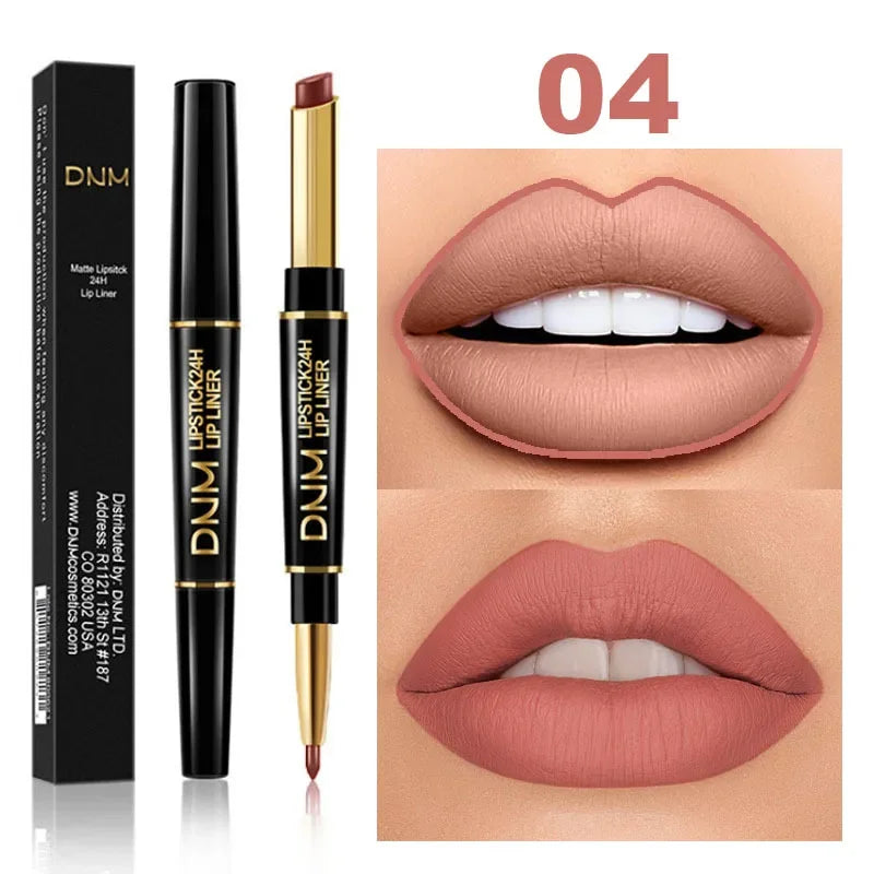 12pcs Double Ended Matte Lipstick Long Lasting Wateproof Cheap Lipstick Wholesale Sexy Red Lips Liner Pencil Makeup Cosmetics