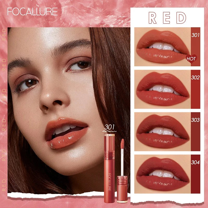 Brillo de labios de textura Dewy transparente, resistente al agua, hidratante, terciopelo Mate, lápiz labial líquido desnudo, Cosméticos de maquillaje, 17 colores