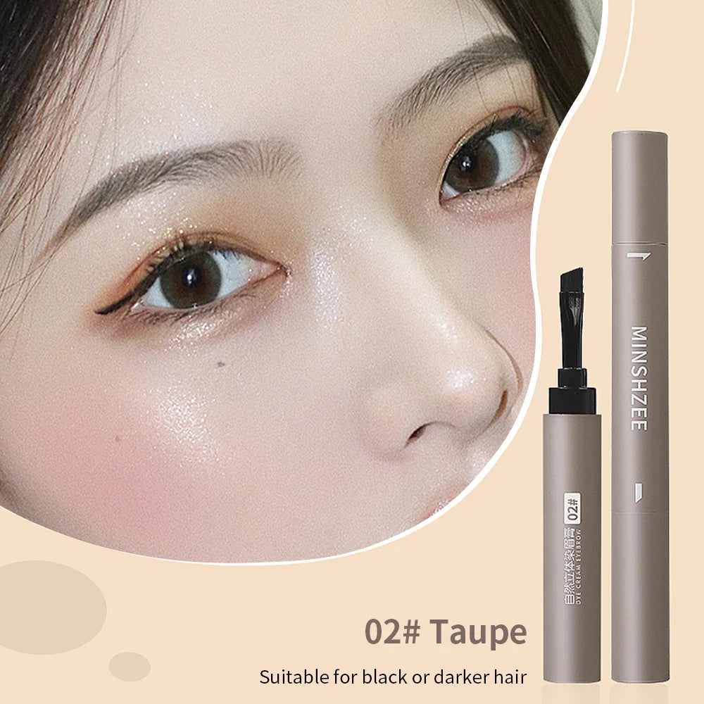 Natural Eyebrow Coloring Paste Pen Brush Lasting Brown Gray Eyebrow Brush Waterproof Eyebrow Pencil Make Up Cosmetics