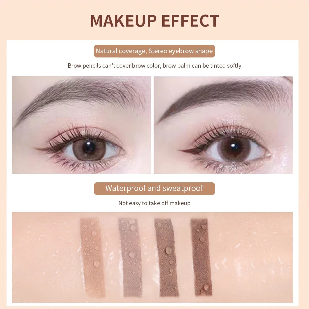 Natural Eyebrow Coloring Paste Pen Brush Lasting Brown Gray Eyebrow Brush Waterproof Eyebrow Pencil Make Up Cosmetics