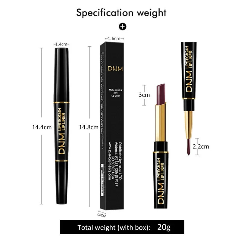 12pcs Double Ended Matte Lipstick Long Lasting Wateproof Cheap Lipstick Wholesale Sexy Red Lips Liner Pencil Makeup Cosmetics