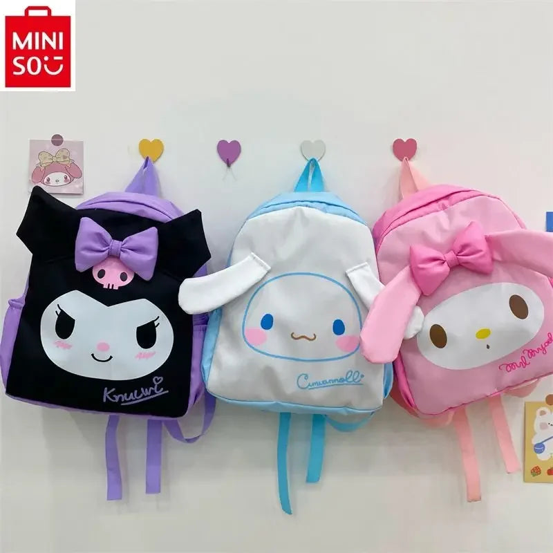 Nylon Cartoon Kuromi Backpack Student Large Capacity Storage