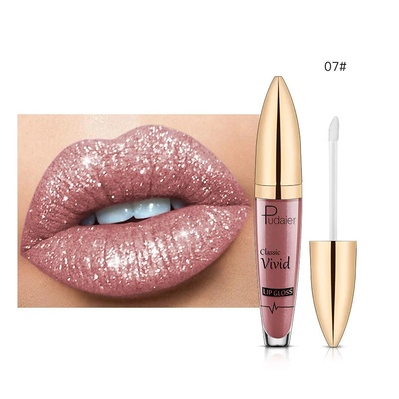 Lip Gloss Shimmer Pearlescent Waterproof