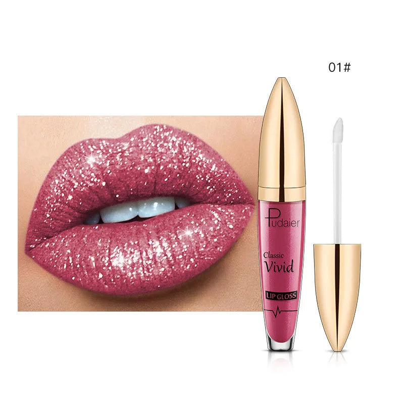 Lip Gloss Shimmer Pearlescent Waterproof