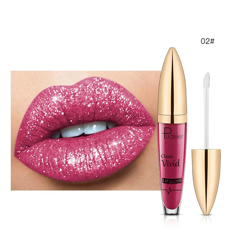 Lip Gloss Shimmer Pearlescent Waterproof