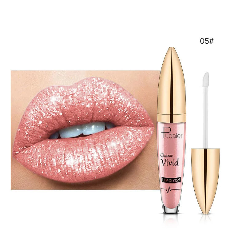 Lip Gloss Shimmer Pearlescent Waterproof