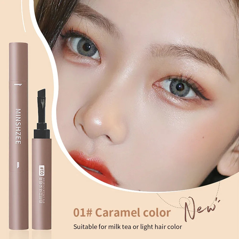 Natural Eyebrow Coloring Paste Pen Brush Lasting Brown Gray Eyebrow Brush Waterproof Eyebrow Pencil Make Up Cosmetics