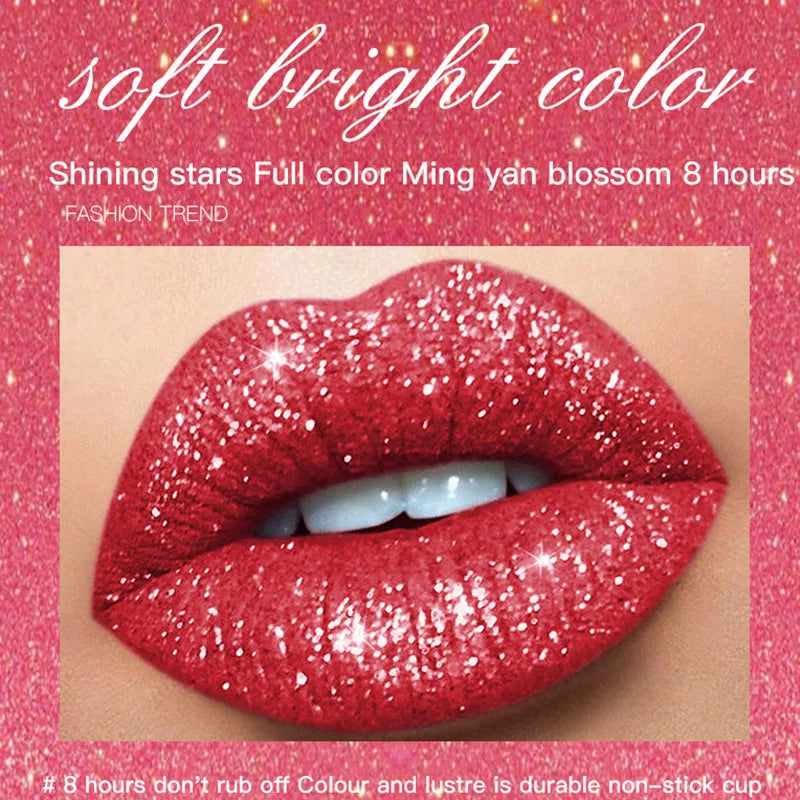 Lip Gloss Shimmer Pearlescent Waterproof