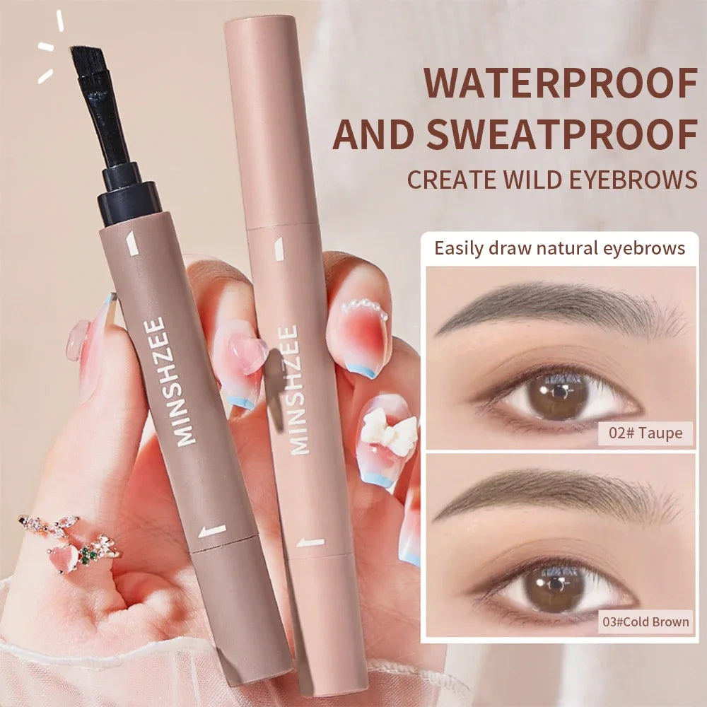 Natural Eyebrow Coloring Paste Pen Brush Lasting Brown Gray Eyebrow Brush Waterproof Eyebrow Pencil Make Up Cosmetics