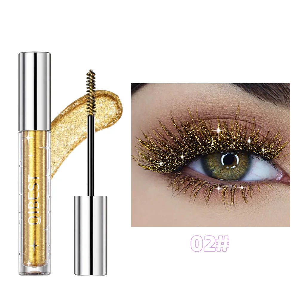 Silver Diamond Glitter Mascara Fast Dry Eyelashes