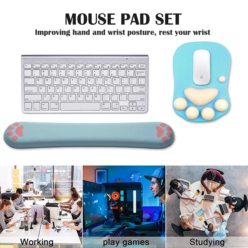 Cute 3D Cat Paw Mouse Pad