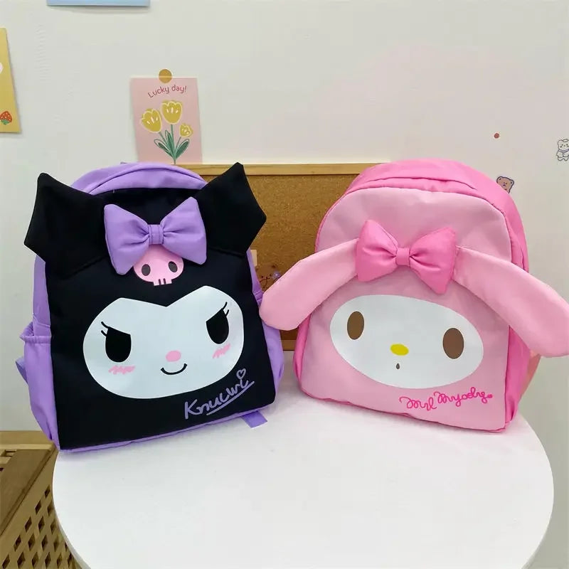 Nylon Cartoon Kuromi Backpack Student Large Capacity Storage