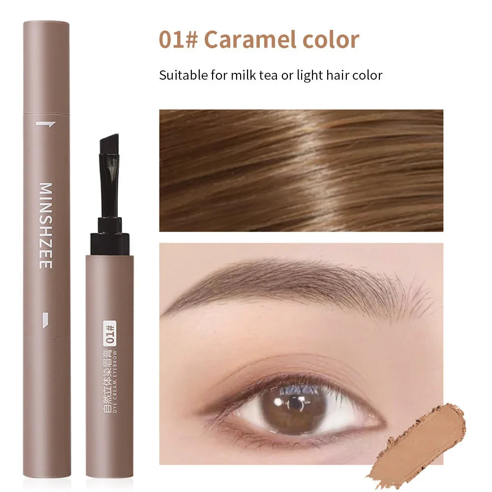 Natural Eyebrow Coloring Paste Pen Brush Lasting Brown Gray Eyebrow Brush Waterproof Eyebrow Pencil Make Up Cosmetics