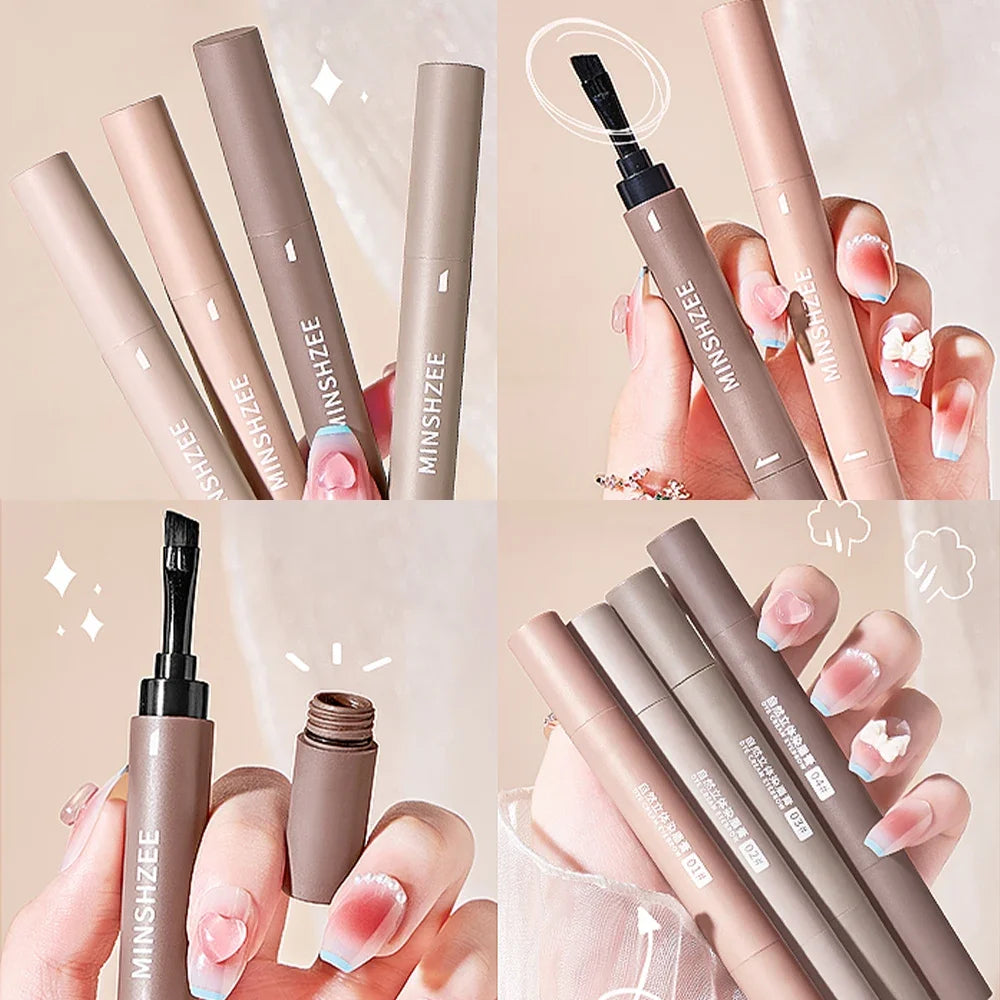 Natural Eyebrow Coloring Paste Pen Brush Lasting Brown Gray Eyebrow Brush Waterproof Eyebrow Pencil Make Up Cosmetics