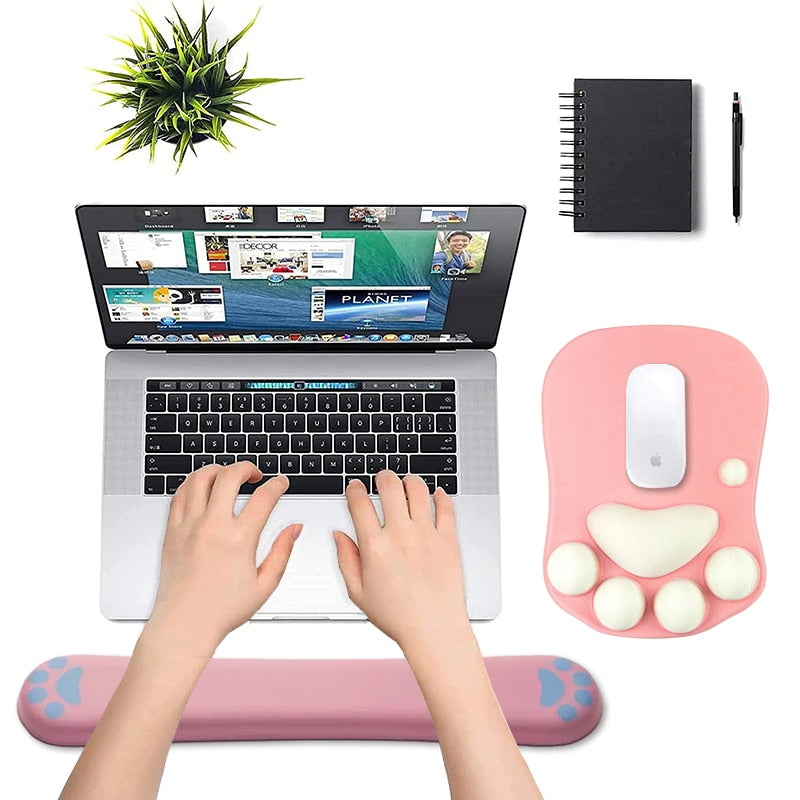 Cute 3D Cat Paw Mouse Pad