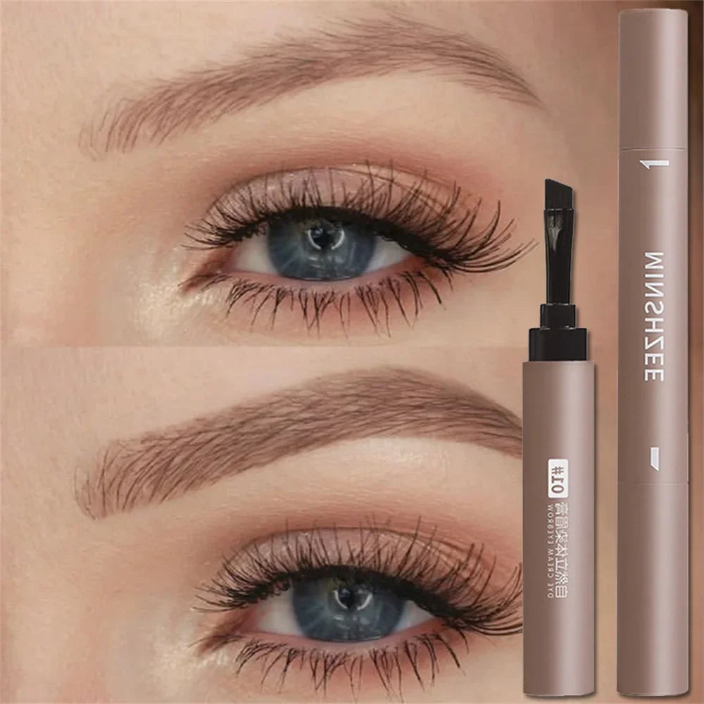 Natural Eyebrow Coloring Paste Pen Brush Lasting Brown Gray Eyebrow Brush Waterproof Eyebrow Pencil Make Up Cosmetics