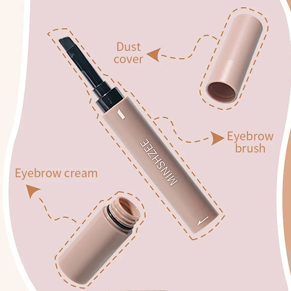 Natural Eyebrow Coloring Paste Pen Brush Lasting Brown Gray Eyebrow Brush Waterproof Eyebrow Pencil Make Up Cosmetics