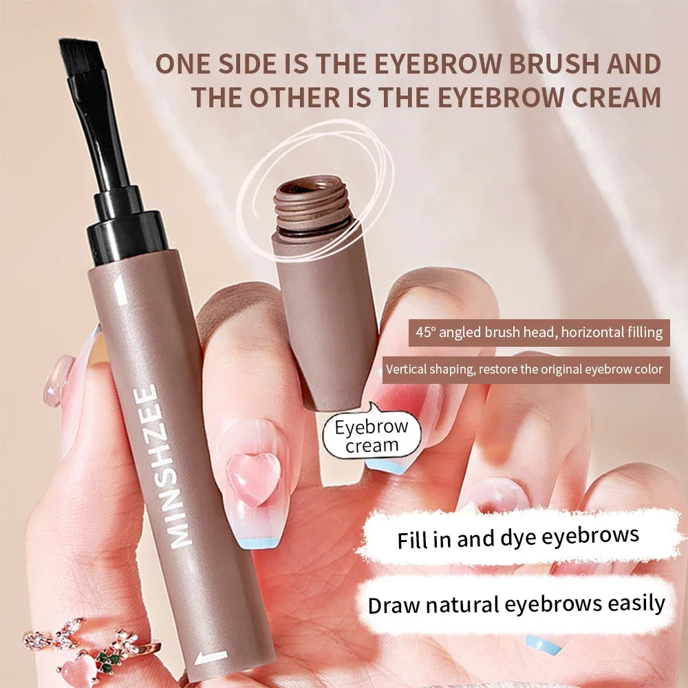 Natural Eyebrow Coloring Paste Pen Brush Lasting Brown Gray Eyebrow Brush Waterproof Eyebrow Pencil Make Up Cosmetics