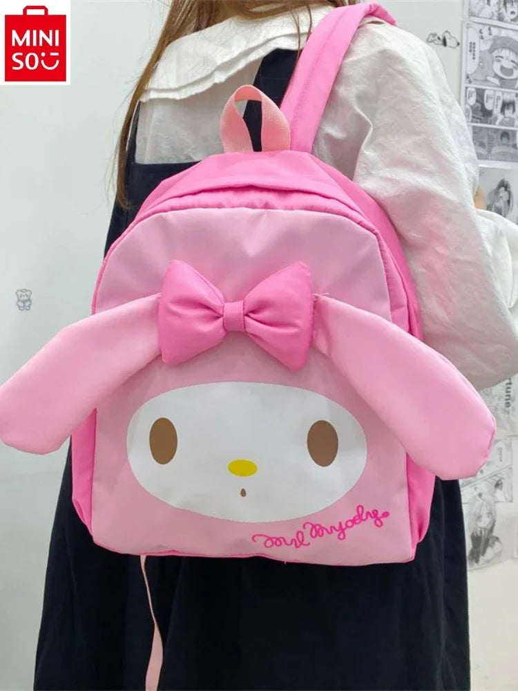 Nylon Cartoon Kuromi Backpack Student Large Capacity Storage