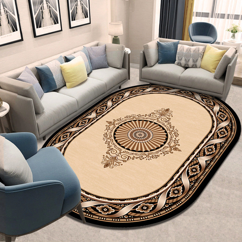 Retro Style Living Room Carpet