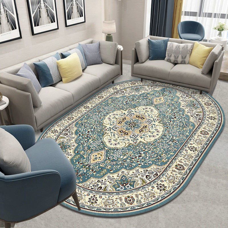 Retro Style Living Room Carpet