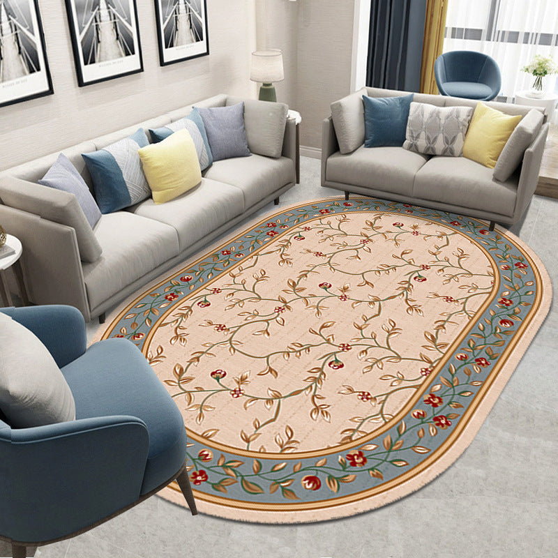 Retro Style Living Room Carpet