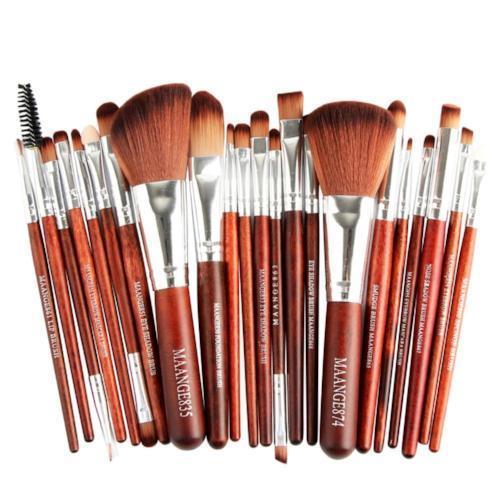 Set de 22 piezas de brochas para maquillaje