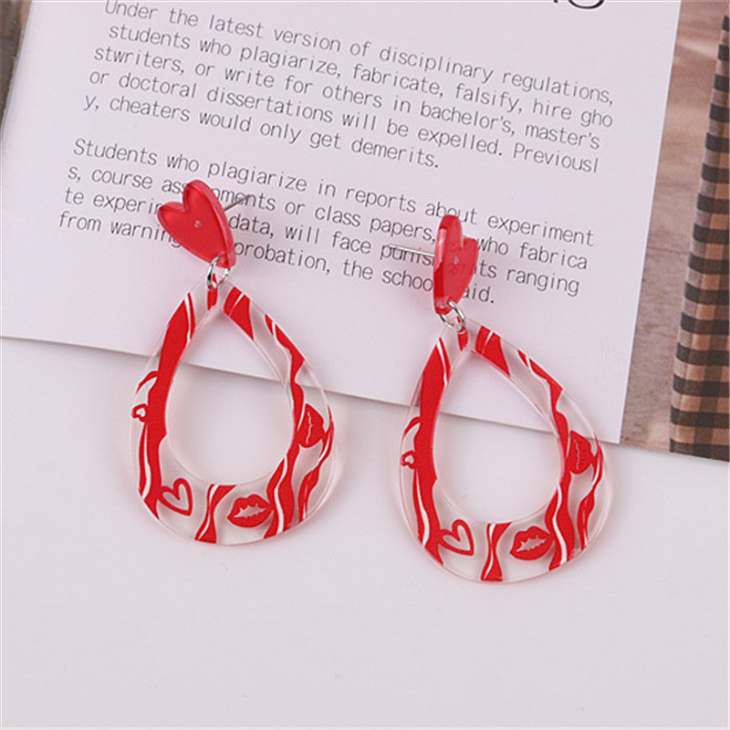 Valentine's Day Earrings -PANTALLAS ,AMOR