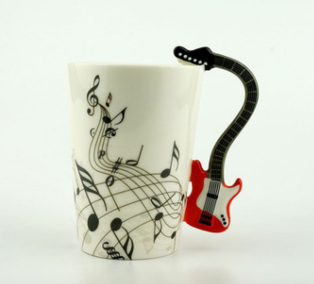 Tazas de café, inspiradas en la música