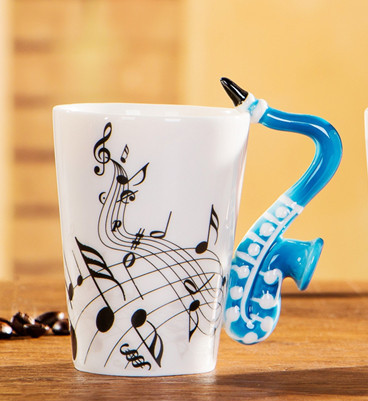 Tazas de café, inspiradas en la música