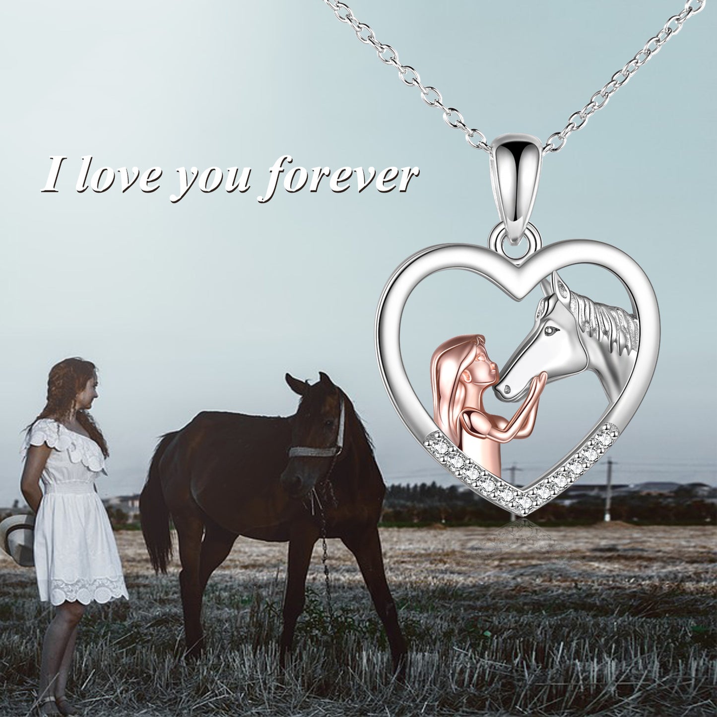 Ni~as-Horse Pendant Necklaces