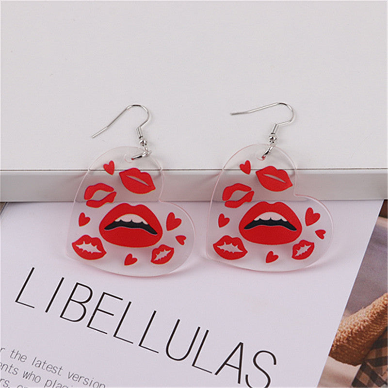 Valentine's Day Earrings -PANTALLAS ,AMOR