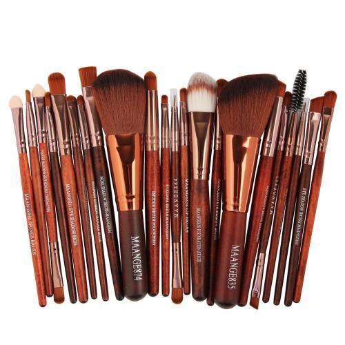 Set de 22 piezas de brochas para maquillaje