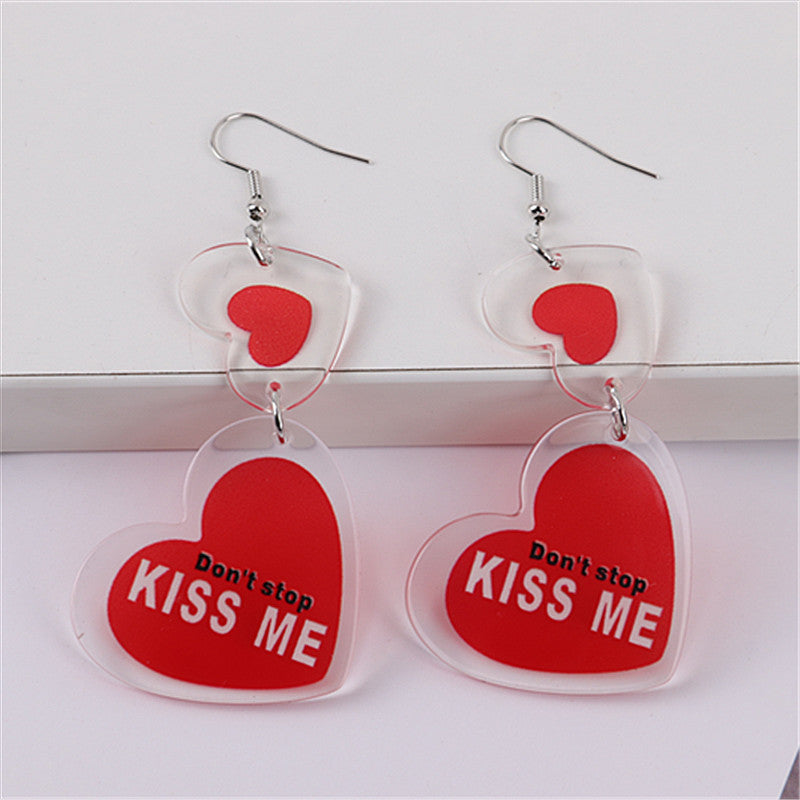 Valentine's Day Earrings -PANTALLAS ,AMOR