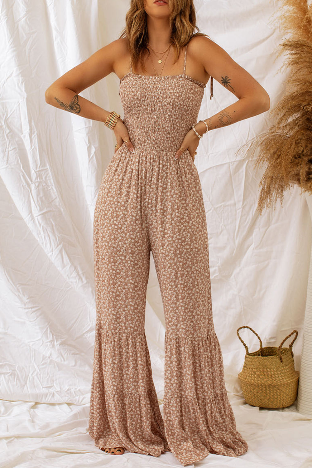 Floral  Leg Jumpsuit