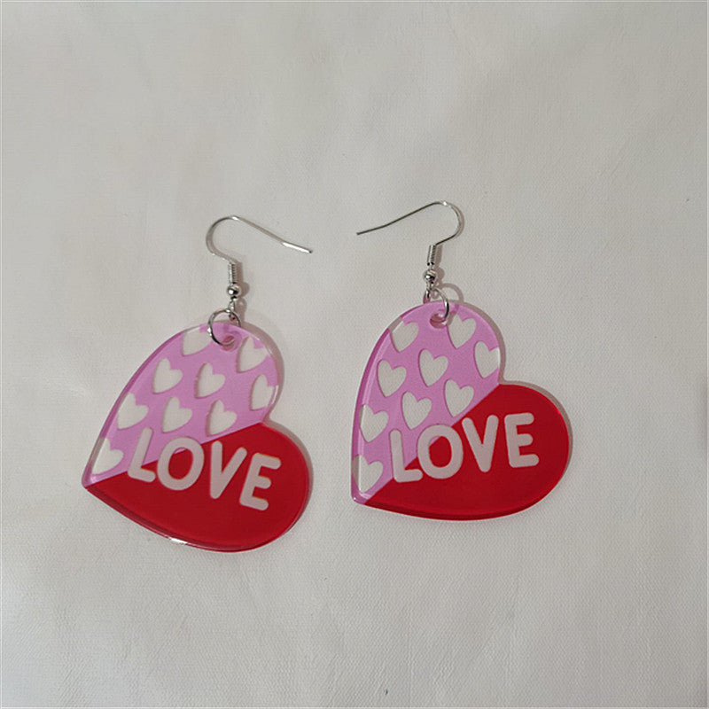 Valentine's Day Earrings -PANTALLAS ,AMOR