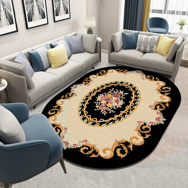 Retro Style Living Room Carpet