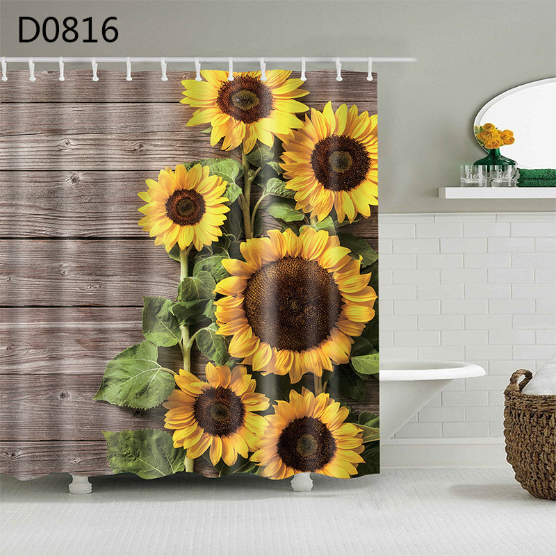 Shower Curtain Waterproof Thickened Bathroom Curtain