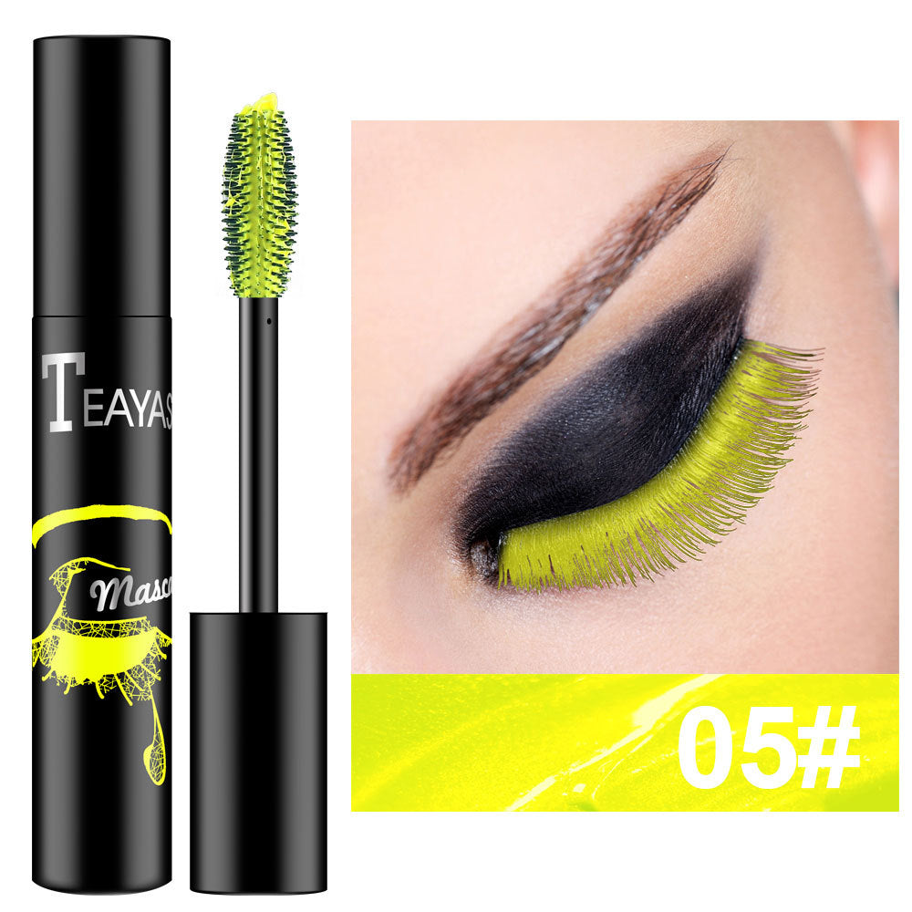 Mascara fluorescente en colores