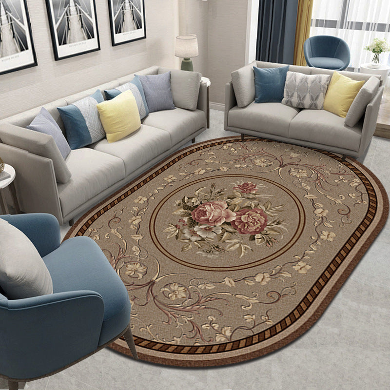 Retro Style Living Room Carpet