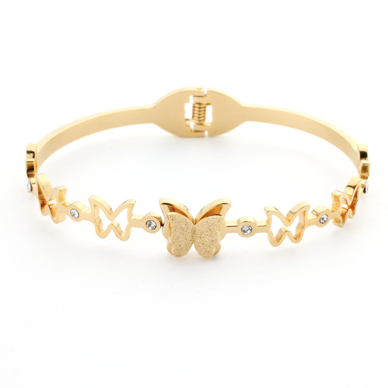 Stainless Steel Butterfly  Bracelet