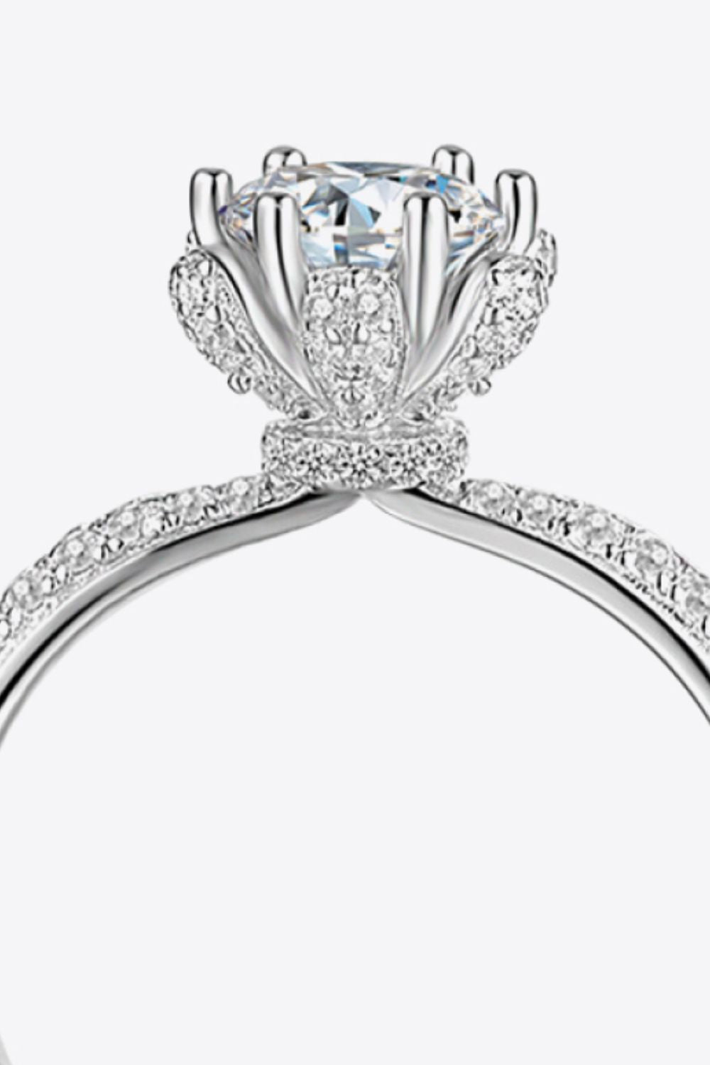 1 Carat Moissanite 6-Prong Ring