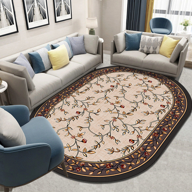 Retro Style Living Room Carpet