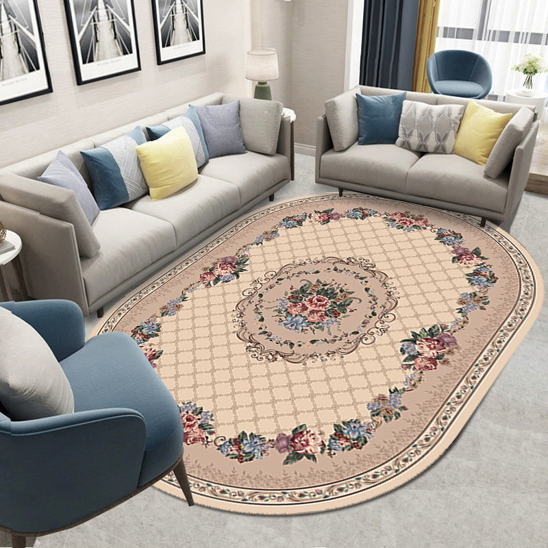 Retro Style Living Room Carpet