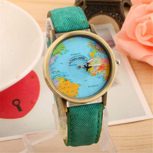 Unisex-Reloj-avion,viajes....