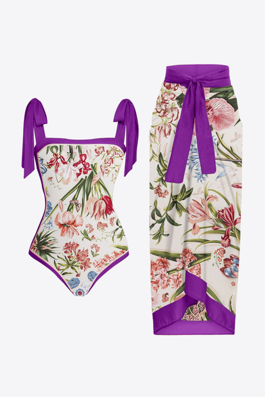 Floral Two-Piece Swim Set