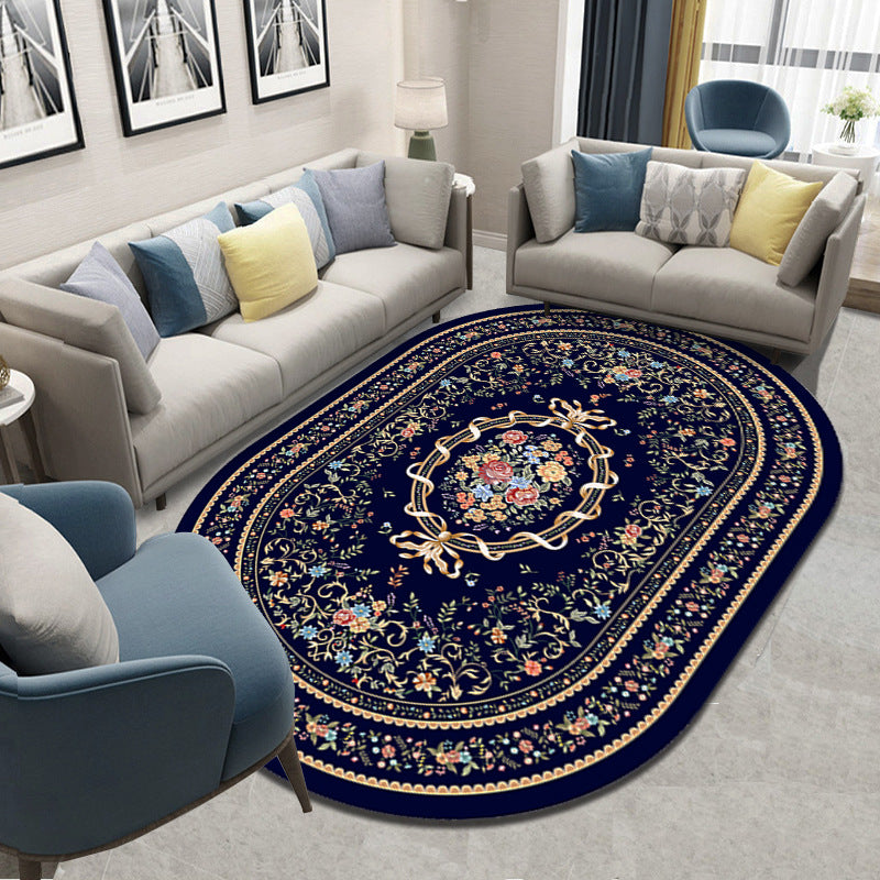 Retro Style Living Room Carpet