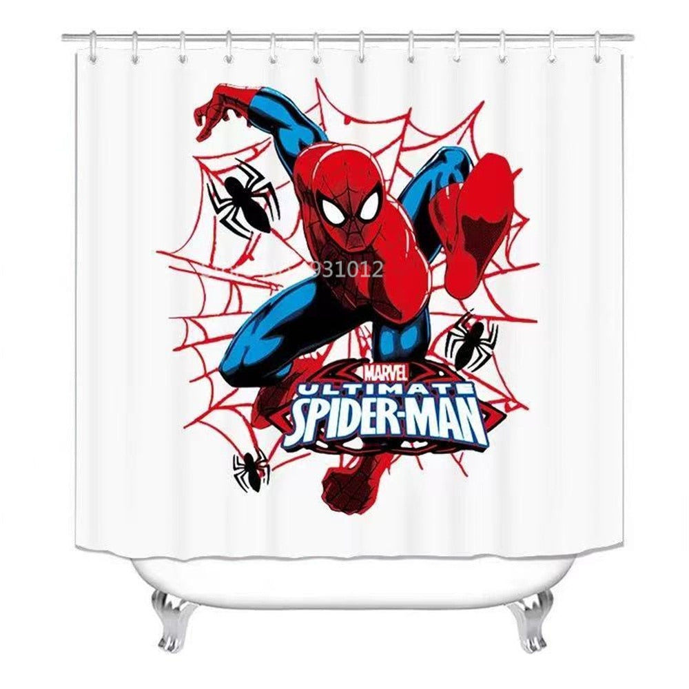 Spiderman Printing Shower Curtain