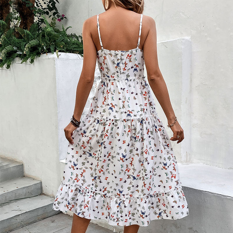 Hermoso Vestido estampado de mariposas!