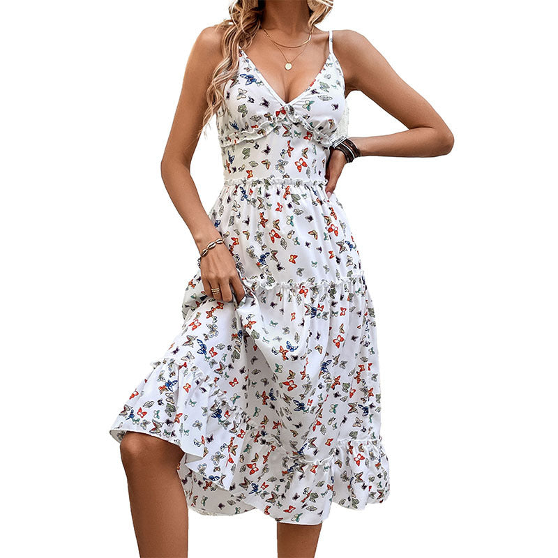 Hermoso Vestido estampado de mariposas!